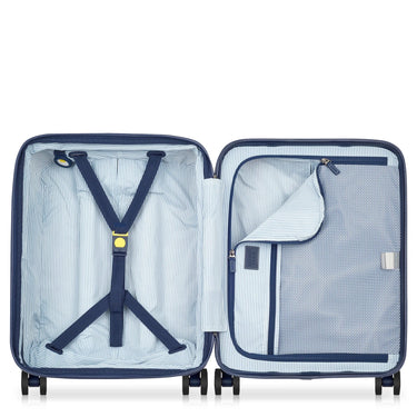 Delsey Paris Cadence - 4-Rollen-Kabinentrolley Slim 55 cm erw. (elfenbein/blau) - Ansicht 5