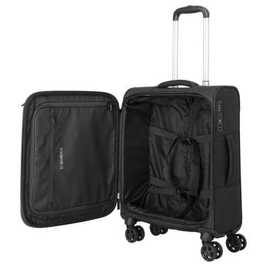 Travelite Kick Off - 4-Rollen-Kabinentrolley S 55 cm (black)
