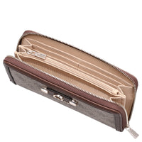 Guess Lindsey SLG Large Zip - Geldbörse 12cc 21 cm (latte logo) - Ansicht 2