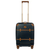 Brics Bellagio - Maleta de cabina de 4 ruedas con bolsillo frontal 55 cm reciclada (azul/marrón)