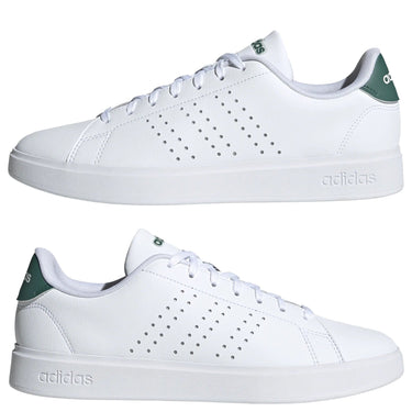 adidas Advantage 2.0 Sneaker - Men Schuh (ftwr white/core black/collegiate green, 42 2/3) - Markenkoffer