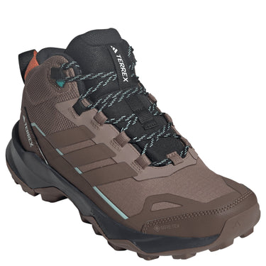 adidas Women Terrex Skychaser AX5 Mid Gore - Tex - Wanderschuhe (trace brown/earth strata/semi impact orange, 37 1/3) - Markenkoffer