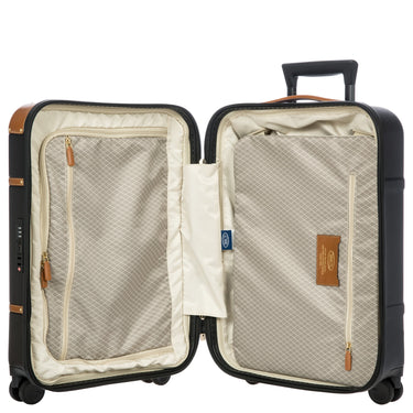 Brics Bellagio - 4 - Rollen - Kabinentrolley 55 cm recycelt (black/tan) - Markenkoffer