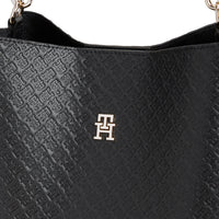 Tommy Hilfiger Icon Shoulder Bag Mono - Bolso de hombro 26 cm (black)