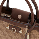 Guess Lindsey Satchel - Henkeltasche 36 cm (latte logo) - Ansicht 7