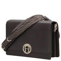 Aigner Livia - Umhängetasche + Tuch 24 cm M (espresso brown) - Markenkoffer