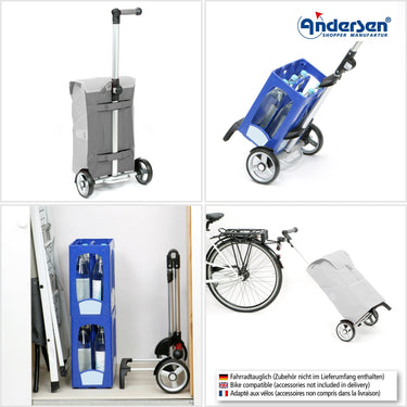 Andersen Unus Shopper Fun Tyra - Einkaufstrolley 59 cm (zebra) - Ansicht 5