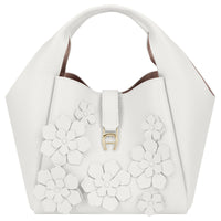 Aigner Zaira S - Bolso de mano 21 cm (blanco algodón)
