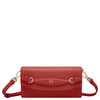 Cartera Aigner Cavallo con correa - Bolso bandolera/cartera 6 ranuras para tarjetas 21 cm (rojo quemado)