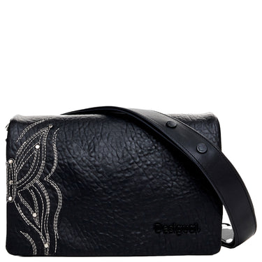 Desigual Goodall Dortmund Flap 2.0 - Bandolera 24.5 cm (negro)