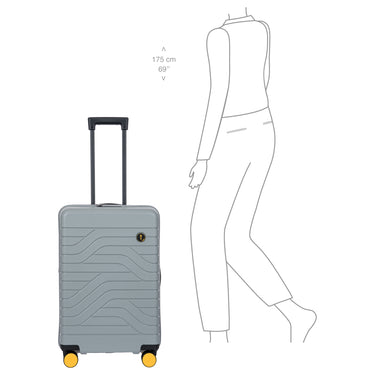 Brics BY Ulisse - 4-Rollen-Trolley 65 cm erw. (grau) - Ansicht 8