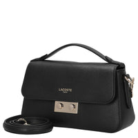 Lacoste Champs-Elysées - Bolso bandolera 35 cm (negro)