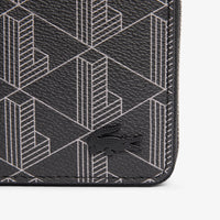 Lacoste The Blend - Geldbörse 3cc 11 cm RFID (monogram noir gris)