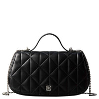 Calvin Klein Quilted Emblem - Bolso bandolera 26 cm (negro)