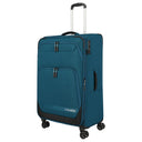 Travelite Kick Off - 4-Rollen-Trolley L 78 cm erw. (petrol)