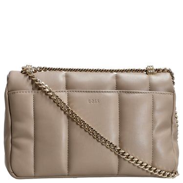 BOSS Women's B Icon - Schultertasche M 24.5 cm (light beige) - Markenkoffer