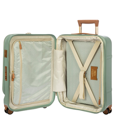 Brics Bellagio - 4 - Rollen - Kabinentrolley mit Vortasche S 55 cm erw. USB (eucalyptus) - Markenkoffer