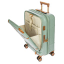 Brics Bellagio - 4 - Rollen - Kabinentrolley mit Vortasche S 55 cm erw. USB (eucalyptus) - Markenkoffer