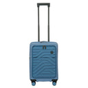 Brics BY Ulisse - 4 - Rollen - Kabinentrolley mit Vortasche 55 cm erw. USB (grey blue) - Markenkoffer