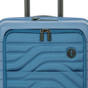 Brics BY Ulisse - 4 - Rollen - Kabinentrolley mit Vortasche 55 cm erw. USB (grey blue) - Markenkoffer
