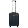 Brics Taormina - Trolley de cabina con 4 ruedas S 55 cm con puerto USB ampliado (azul)