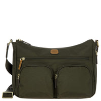 Brics X-Bag Shopper M - Schultertasche 34 cm (olive)