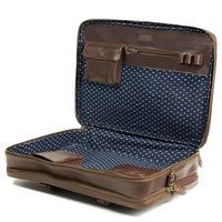 Buckle & Seam Albert - Aktentasche XL 41 cm (brown/blue) - Ansicht 6