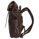 Buckle & Seam Norman - Rolltop Rucksack 61 cm (braun/blau) - Markenkoffer
