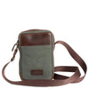 Buckle & Seam Runner Canvas - Shoulder Bag 15 cm (grün)