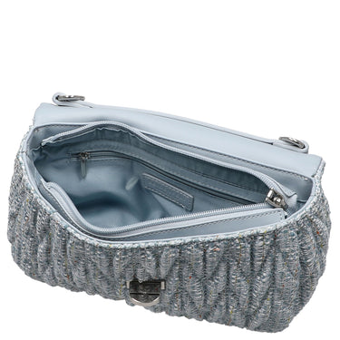 Seidenfelt Floro - Umhängetasche 24 cm (sea blue) - Ansicht 6
