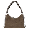 Coccinelle Boheme Suede Bimaterial - Bolso de hombro 30 cm (fango/fango)