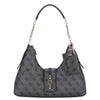 Guess Yvonne Logo Hobo - Bolso de hombro 32 cm (coal logo)