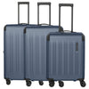 Travelite Dynamiic - 4-Wheel Trolley Set 3 pcs. L+M ext. (denimblue)