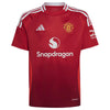 adidas Manchester United - Camiseta de fútbol Jr. Local 24/25 (rojo, 176)