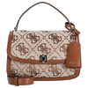Guess Audrey Logo XBody Flap - Crossbody Bag 24.5 cm (latte logo)