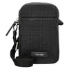 Calvin Klein Embossed Woven - Bolso bandolera 17 cm (negro)