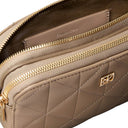 Calvin Klein Quilted Emblem - Umhängetasche 18 cm (desert taupe) - Markenkoffer