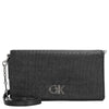 Calvin Klein Tex - Bolso de noche Mini 24 cm (ck black)