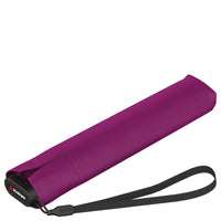 Knirps US.050 Ultra Light Slim Manual - Paraguas de Mano (color: negro con recubrimiento rosa)