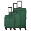 Travelite Skaii Set de trolley con 4 ruedas 3 piezas (green, L/M expandible/S)