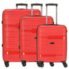 CHECK.IN Memphis - Juego de maletas 3 piezas (rojo)