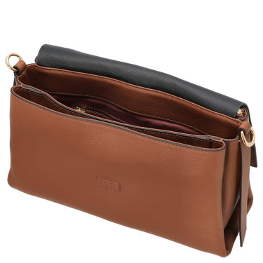 Coccinelle Boheme Grana Double - Umhängetasche 26 cm (cognac/noir) - Ansicht 6