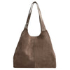 Coccinelle C-Easy Suede - Bolso shopper L 35 cm (warm taupe)