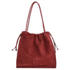 Coccinelle Dulse Suede - Bucket Bag 40 cm (ribes)