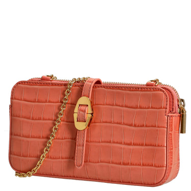Coccinelle Mini Bag Croco Soft - Umhängetasche 20 cm (geranium) - Markenkoffer