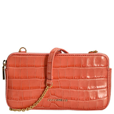 Coccinelle Mini Bag Croco Soft - Umhängetasche 20 cm (geranium) - Markenkoffer