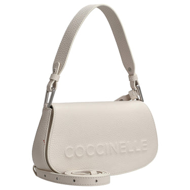 Coccinelle Myrtha Maxi Log - Schultertasche 24 cm (white) - Markenkoffer