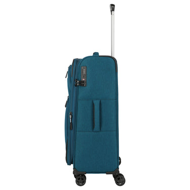 Travelite Kick Off - 4-Rollen-Trolley M 67 cm erw. (petrol)