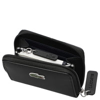 Lacoste Mini L.12.12 Concept - Cartera 4 tarjetas 11,5 cm (negro)