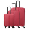 Travelite Air Stripe - 4-Rollen-Trolley Set 3tlg. erw. (red)
